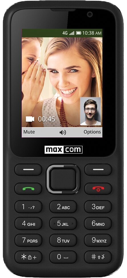 Maxcom MK241 4G, 512 MB Black hind ja info | Telefonid | kaup24.ee