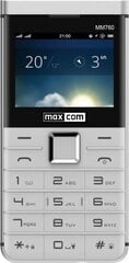 Maxcom Comfort MM760, Dual SIM, white цена и информация | Мобильные телефоны | kaup24.ee