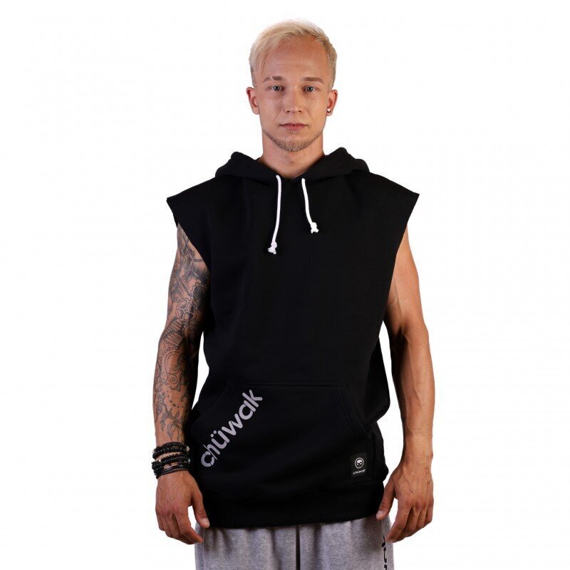 Dressipluus varrukateta Chuwak Sleeveless Hoodie Solid Black Unisex hind ja info | Meeste pusad | kaup24.ee