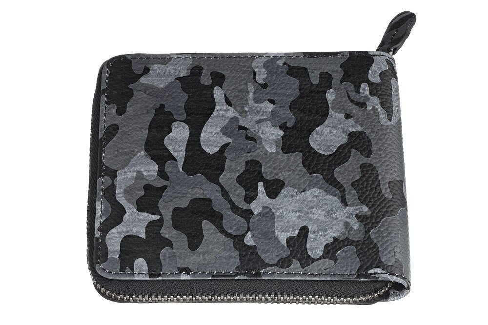 Rahakott tõmblukuga nahast Zippo, Camo Grey hind ja info | Meeste rahakotid | kaup24.ee