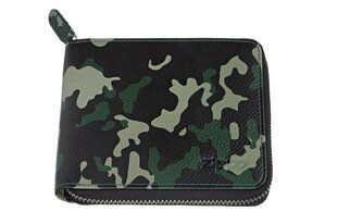 Rahakott tõmblukuga nahast Zippo, Camo Green цена и информация | Мужские кошельки | kaup24.ee