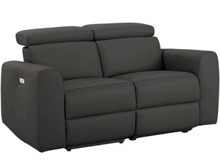 Двухместный диван с электрической функцией отдыха Notio Living Capena, искусственная кожа, коричневый цена и информация | Диваны | kaup24.ee