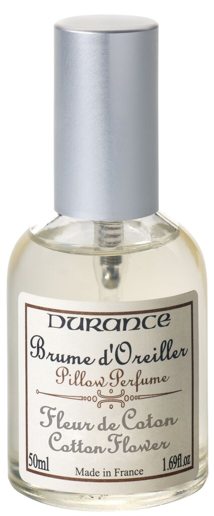Voodipesu lõhnastaja Durance Pillow Perfume Cotton Flower, 50 ml hind ja info | Kodulõhnastajad | kaup24.ee