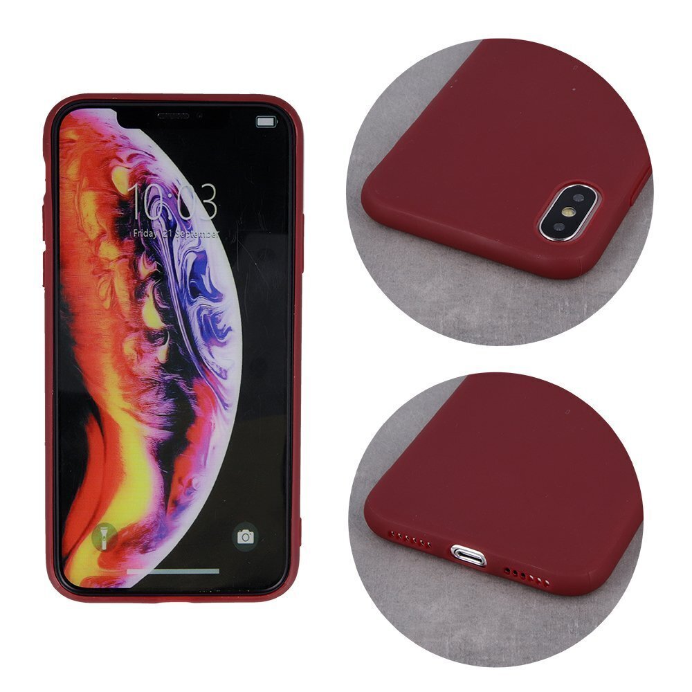 Mocco Ultra Slim Soft Matte 0.3 mm Silicone Case for Xiaomi Mi Note 10 / Mi Note 10 Pro / Mi CC9 Dark Red цена и информация | Telefoni kaaned, ümbrised | kaup24.ee