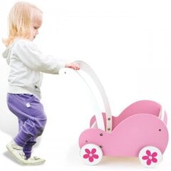 Деревянная кукольная коляска „Viga“ цена и информация | Развивающие игрушки | kaup24.ee