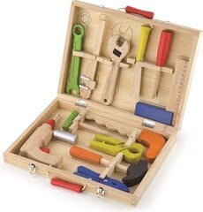 Чемодан с деревянными инструментами для мальчиков «Сделай сам» Viga цена и информация | Развивающие игрушки и игры | kaup24.ee