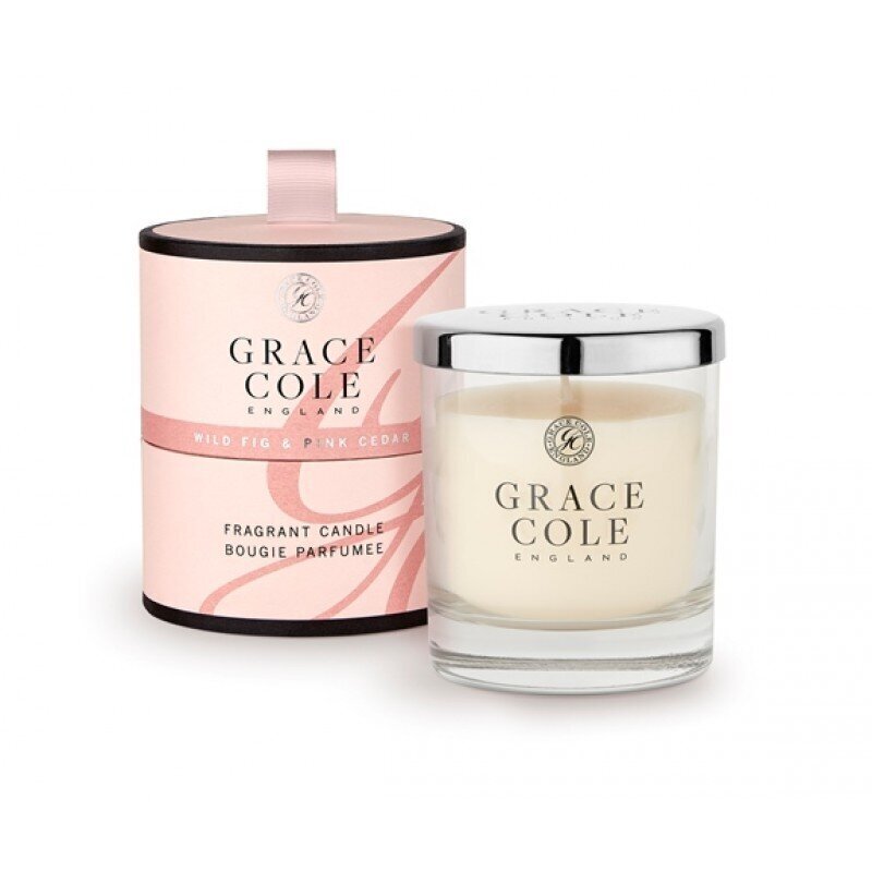 Lõhnaküünal viigimari ja roosa seeder Grace Cole, 200g hind ja info | Küünlad, küünlajalad | kaup24.ee