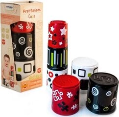 Пирамида чашек Miniland Sensory Cups 6 шт цена и информация | Игрушки для малышей | kaup24.ee