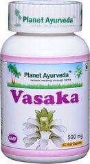 Пищевая добавка Planet Ayurveda „Vasaka“, 60 капсул цена и информация | Витамины, пищевые добавки, препараты для хорошего самочувствия | kaup24.ee