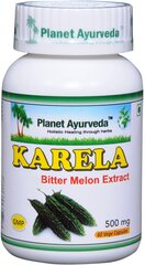 Пищевая добавка Planet Ayurveda™ Karela, 60 капсул цена и информация | Витамины, пищевые добавки, препараты для хорошего самочувствия | kaup24.ee