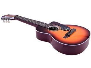 Музыкальная шестиструнная детская гитара, коричневая цена и информация | Развивающие игрушки и игры | kaup24.ee