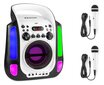 Fenton SBS30W karaokesüsteem CD ja kahe mikrofoniga, valge hind ja info | Kõlarid | kaup24.ee
