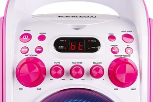 Fenton SBS30P karaokesüsteem koos CD ja kahe mikrofoniga, roosa цена и информация | Аудиоколонки | kaup24.ee