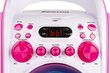 Fenton SBS30P karaokesüsteem koos CD ja kahe mikrofoniga, roosa hind ja info | Kõlarid | kaup24.ee