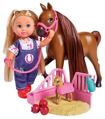 Nukk Evi veterinaar hobustega Simba Evi Love, 105733487038 hind ja info | Tüdrukute mänguasjad | kaup24.ee