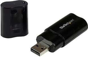 Väline Helikaart USB Startech ICUSBAUDIOB Must hind ja info | USB jagajad, adapterid | kaup24.ee