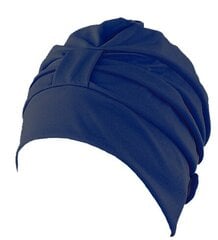 Fabric swimcap with plastic lining and adjustable velcro closure 3473 54 navy цена и информация | Шапки для плавания | kaup24.ee