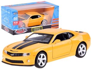 Автомобиль Die Cast Металлический Chevrolet Camaro SS, желтый цена и информация | Развивающий мелкую моторику - кинетический песок KeyCraft NV215 (80 г) детям от 3+ лет, бежевый | kaup24.ee