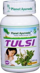 Toidulisand – vitamiinid stressi, külmetuse, köha, gripi, Tulsi, Planet Ayurveda™, 60 kapsli, BIO vastu hind ja info | Vitamiinid, toidulisandid, preparaadid tervise heaoluks | kaup24.ee