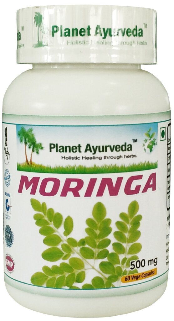 Toidulisand Moringa BIO, Planet Ayurveda™, 60 kapslit hind ja info | Vitamiinid, toidulisandid, preparaadid tervise heaoluks | kaup24.ee