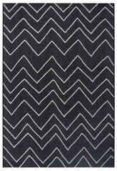 Vaip Zig Zag Black 200x290 cm hind ja info | Vaibad | kaup24.ee