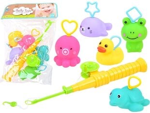 Kummist vannimänguasjad loomad Baby Toys, 5 tk hind ja info | Imikute mänguasjad | kaup24.ee