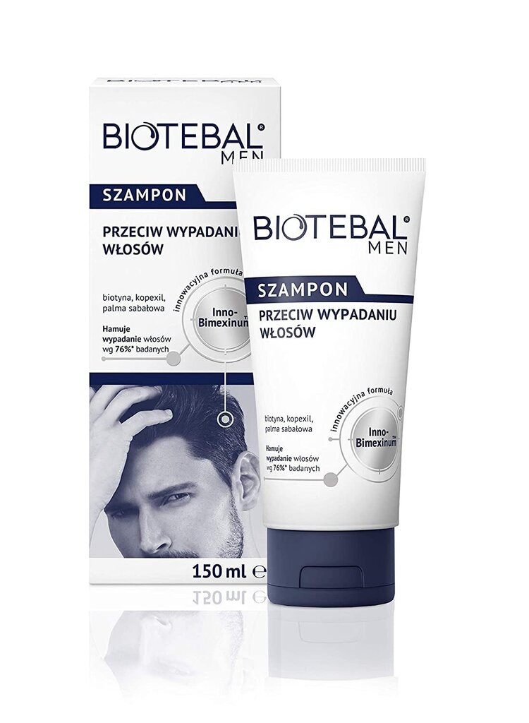 Šampoon meestele juuste väljalangemise vastu Biotebal Men, 150 ml цена и информация | Šampoonid | kaup24.ee