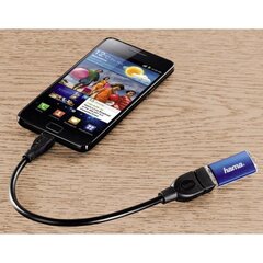 Adapter micro USB 2.0 -- USB 2.0, Hama, 00078426 hind ja info | USB jagajad, adapterid | kaup24.ee