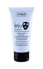 Очищающая и разглаживающая маска для лица Ziaja Jeju Cleansing & Smoothing Black 50 мл цена и информация | Маски для лица, патчи для глаз | kaup24.ee