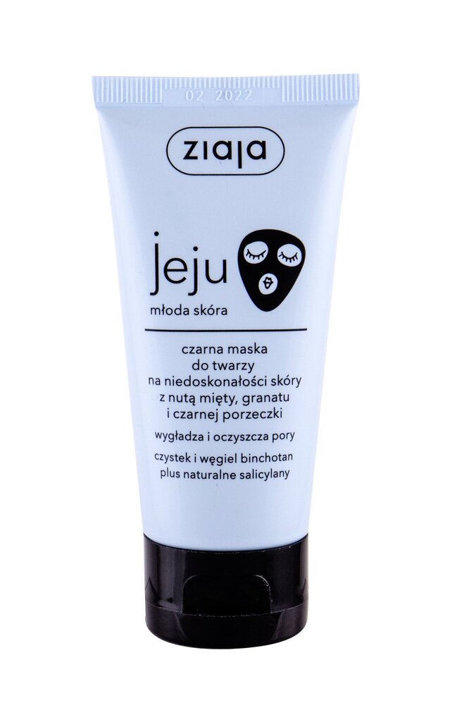 Puhastav ja siluv must näomask Ziaja Jeju Cleansing & Smoothing Black 50 ml hind ja info | Näomaskid, silmamaskid | kaup24.ee