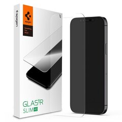 Kaitseklaas Spigen Glass.Tr Slim telefonile Iphone 12 Pro Max цена и информация | Защитные пленки для телефонов | kaup24.ee