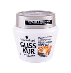 Восстановительная маска для волос Schwarzkopf Gliss Kur Total Repair 300 мл цена и информация | Маски, масла, сыворотки | kaup24.ee