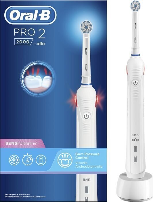 Oral-B PRO 2 2000 hind ja info | Elektrilised hambaharjad | kaup24.ee