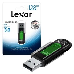 Lexar Flash drive JumpDrive S57 128 GB, USB 3.0, Green, 60 MB цена и информация | USB накопители | kaup24.ee