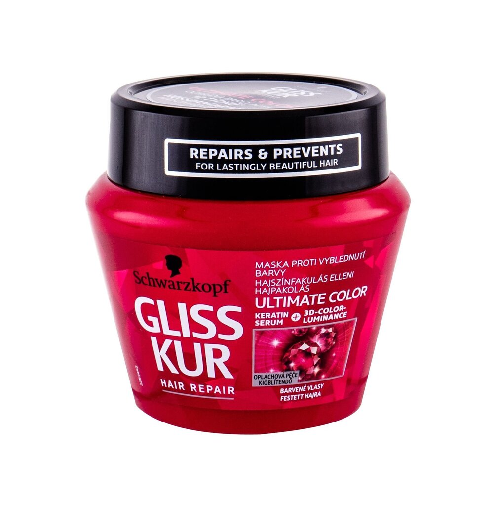 Juuksemask värvitud juustele Schwarzkopf Gliss Kur Ultimate Color 300 ml цена и информация | Maskid, õlid, seerumid | kaup24.ee