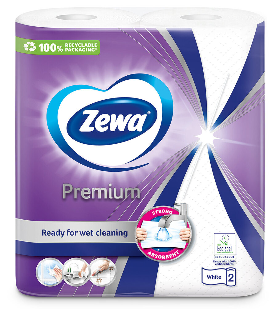 Paberrätikud ZEWA Klassik Premium, 2 kihiline, 2 rulli hind ja info | WC-paber, majapidamispaber | kaup24.ee