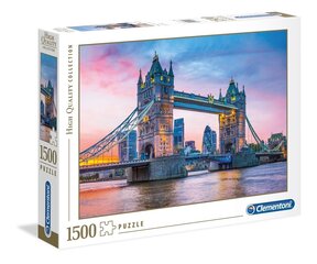 Головоломка Clementoni High Quality Tower Bridge Sunset 1500 д. цена и информация | Пазлы | kaup24.ee