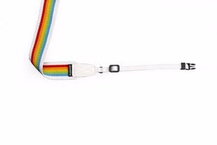 Polaroid Camera Strap Flat Rainbow White цена и информация | Аксессуары для фотоаппаратов | kaup24.ee