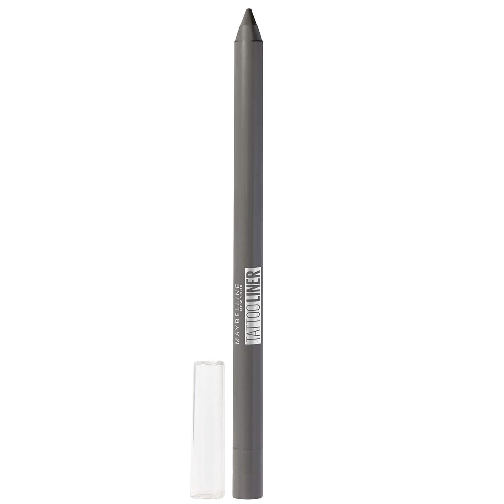 Geel silmapliiats Maybelline New York Tattoo Liner, 901 Intense Charcoal, must, 1.3 g hind ja info | Ripsmetušid, lauvärvid, silmapliiatsid, seerumid | kaup24.ee