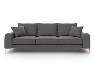 Kolmekohaline diivan Mazzini Sofas Madara 222 cm, tumehall hind ja info | Diivanid ja diivanvoodid | kaup24.ee