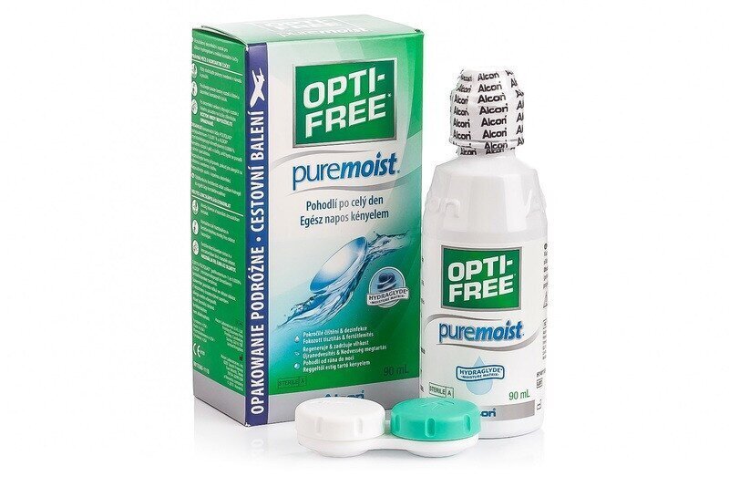 Läätsevedelik Alcon Opti-Free PureMoist 90 ml цена и информация | Läätsevedelikud | kaup24.ee