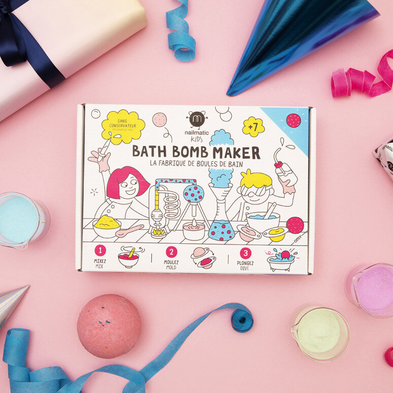 Lastele mõeldud vannipallide valmistamise komplekt Nailmatic KIDS Bath Bomb Maker 1tk. hind ja info | Laste ja ema kosmeetika | kaup24.ee