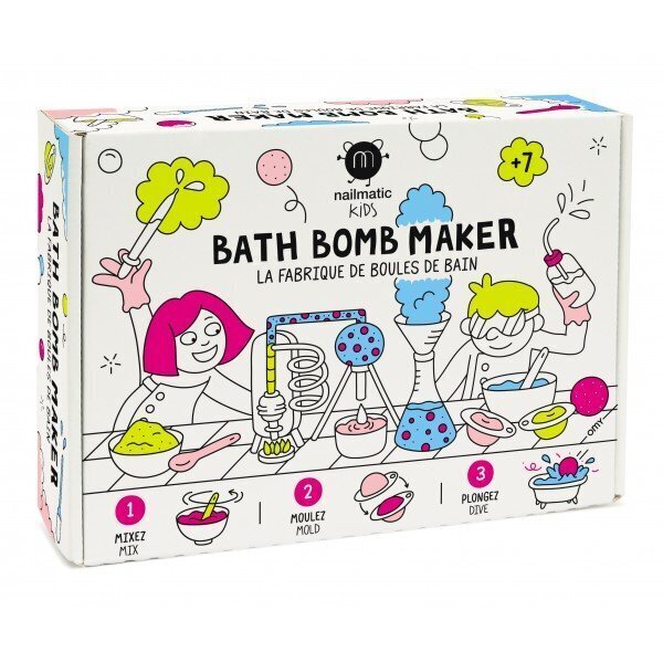 Lastele mõeldud vannipallide valmistamise komplekt Nailmatic KIDS Bath Bomb Maker 1tk. hind ja info | Laste ja ema kosmeetika | kaup24.ee