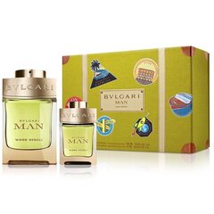 Komplekt Bvlgari Man Wood Neroli meestele: parfüümvesi EDP, 100 ml + EDP, 15 ml + kosmeetikakott hind ja info | Meeste parfüümid | kaup24.ee