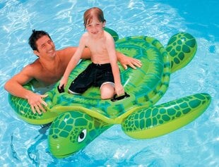 Надувные игрушки Intex Li,l' Sea Turtle Ride-On 150x127 см цена и информация | Надувные и пляжные товары | kaup24.ee