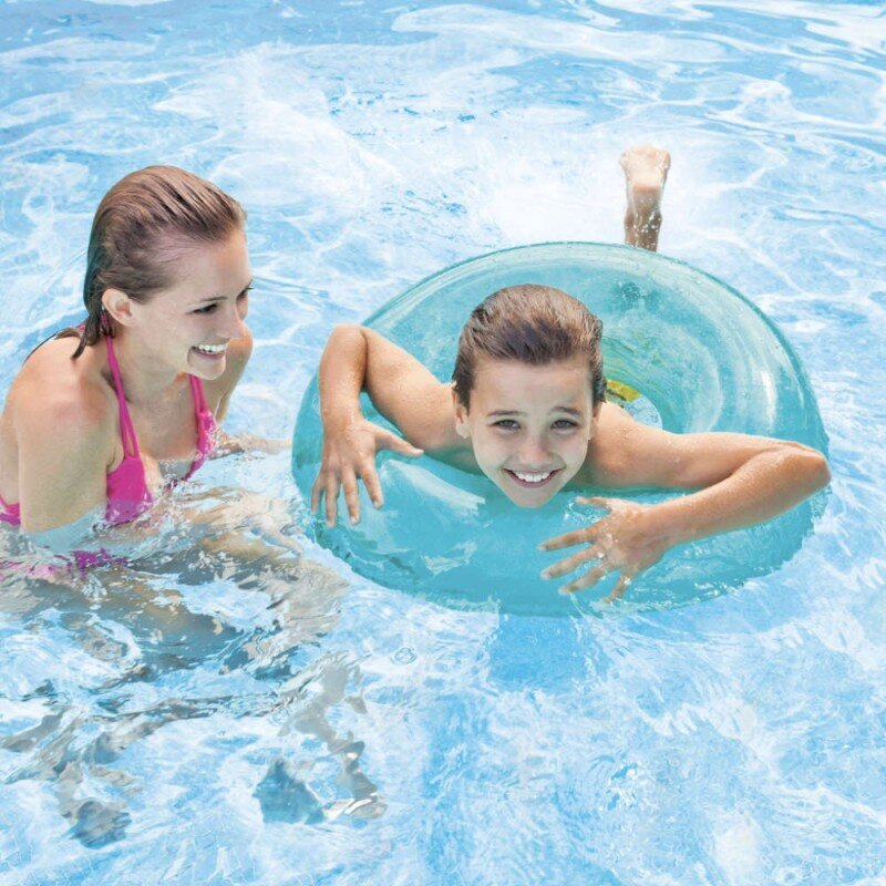 Ujumisrõngas Intex Transparent hind ja info | Täispuhutavad veemänguasjad ja ujumistarbed | kaup24.ee
