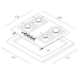 Teka DKE 604 M AI/AL J hind ja info | Pliidiplaadid | kaup24.ee