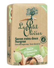 Мыло с миндальным маслом Le Petit Olivier, 250 г цена и информация | Мыло | kaup24.ee
