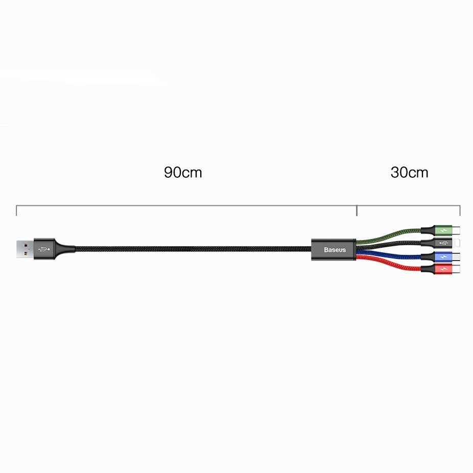 USB nailonist punutud kaabel 3,5A 1,2m, must hind ja info | Mobiiltelefonide kaablid | kaup24.ee