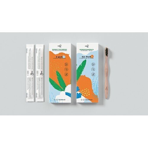 Bambusest suuhoolduskomplekt Moti-Co Bamboo Toothbrush Kit Bambusest suuhoolduskomplekt, 1 tk hind ja info | Suuhügieen | kaup24.ee